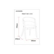 ALESSA Dining Chair - Blue gallery detail image