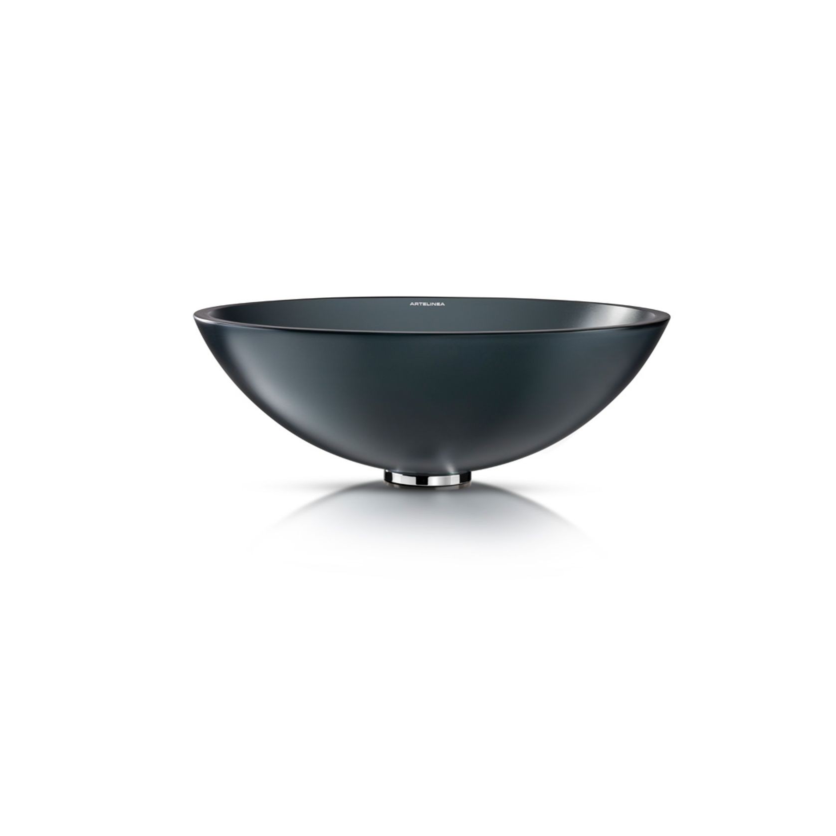 Milano 430 Round Vessel Basin Fume Satin gallery detail image