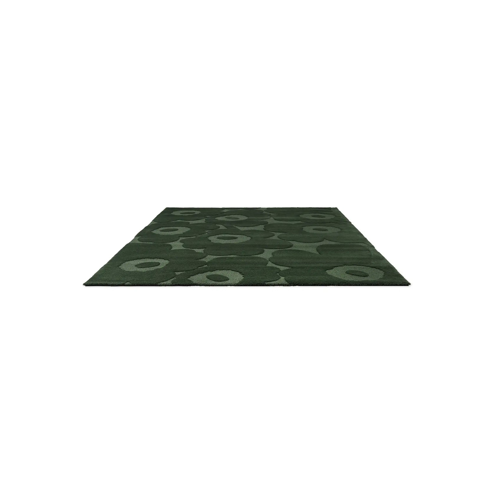 Marimekko Unikko Dark Green Designer Floor Rug gallery detail image