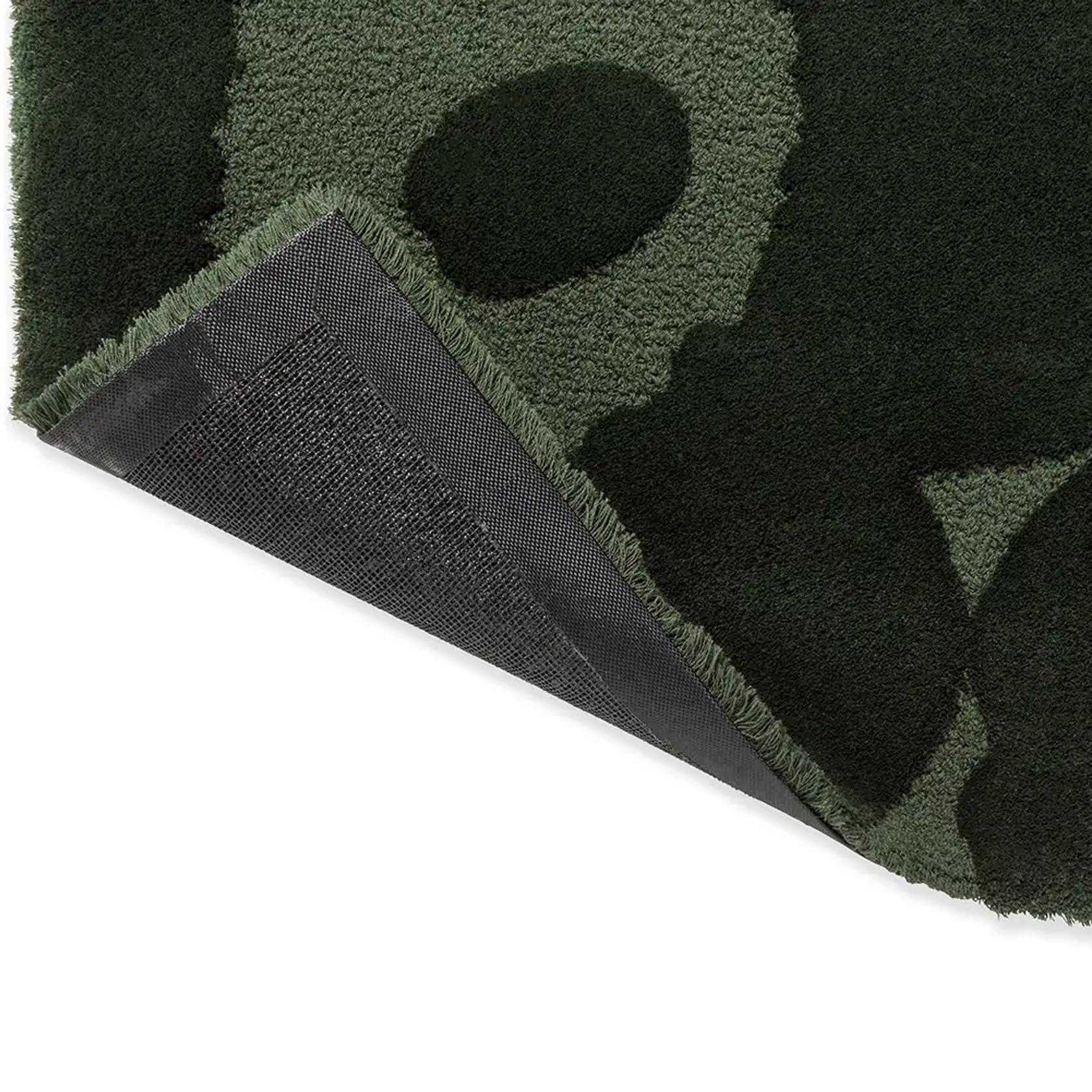 Marimekko Unikko - Dark Green | 100% Wool Designer Floor Rug gallery detail image