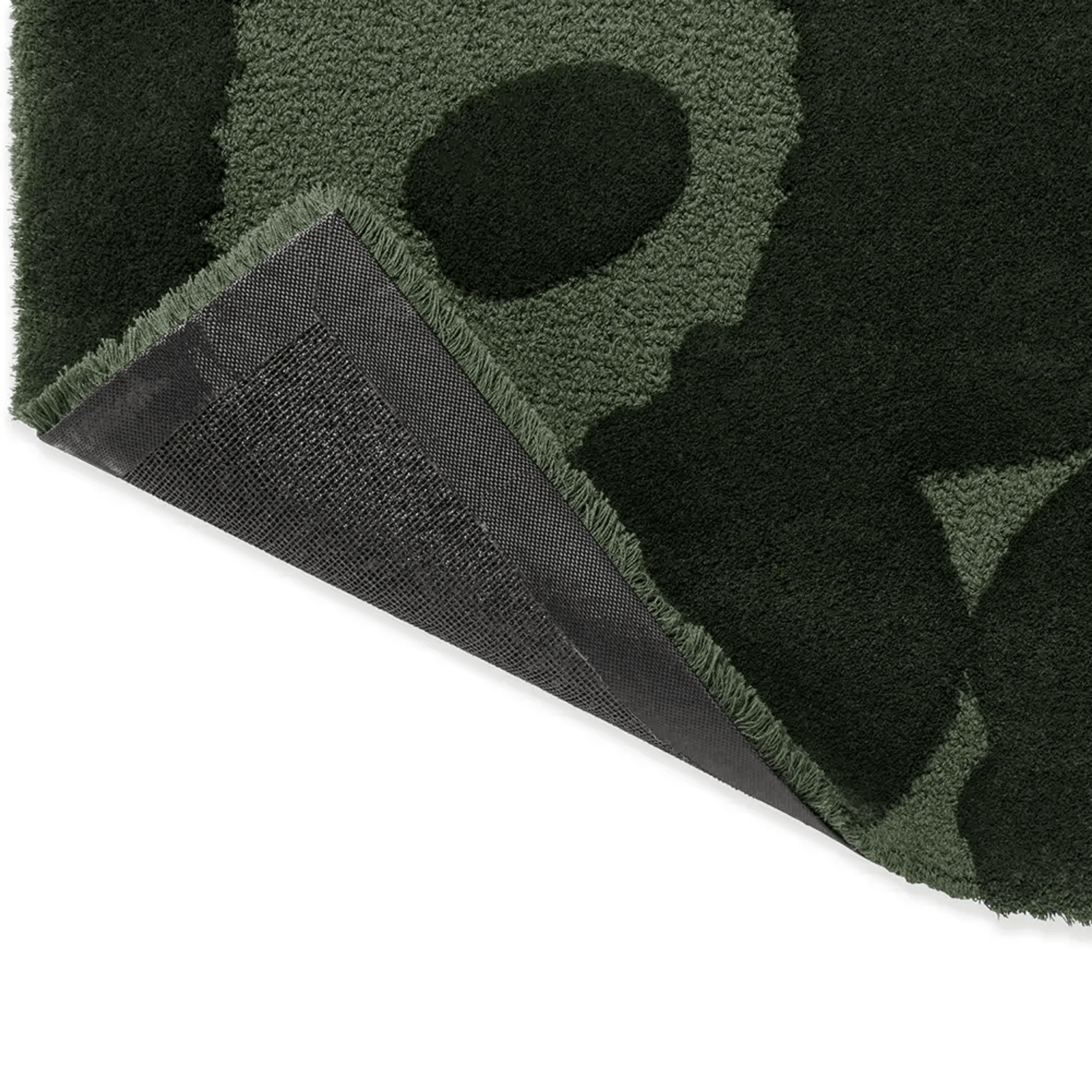Marimekko Unikko - Dark Green | 100% Wool Designer Floor Rug gallery detail image