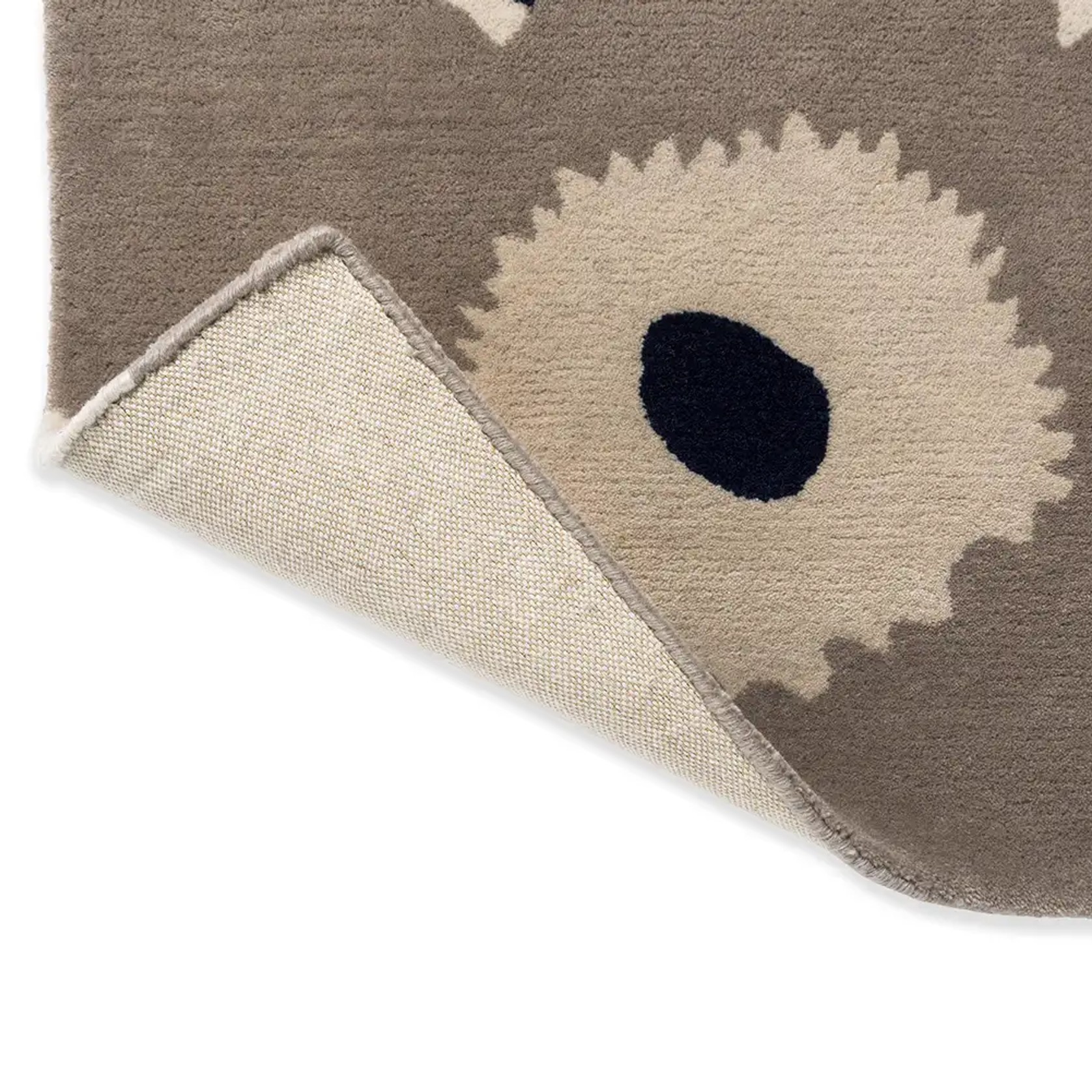 Marimekko Unikko - Greige | 100% Wool Designer Floor Rug gallery detail image