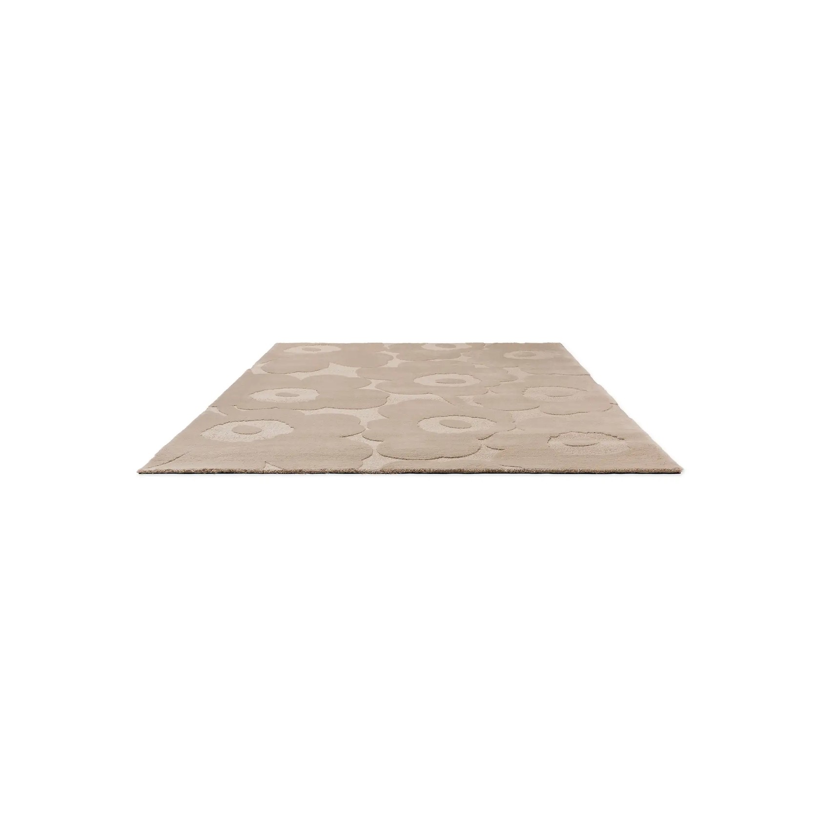 Marimekko Unikko - Light Beige | 100% Wool Designer Floor Rug gallery detail image