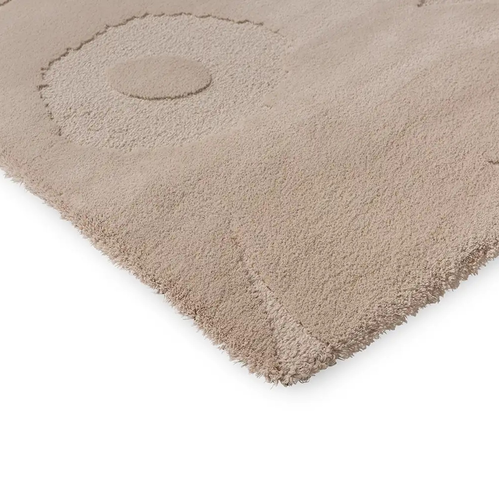 Marimekko Unikko - Light Beige | 100% Wool Designer Floor Rug gallery detail image