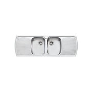 Monet Double Bowl Topmount Sink with Double Drainer gallery detail image