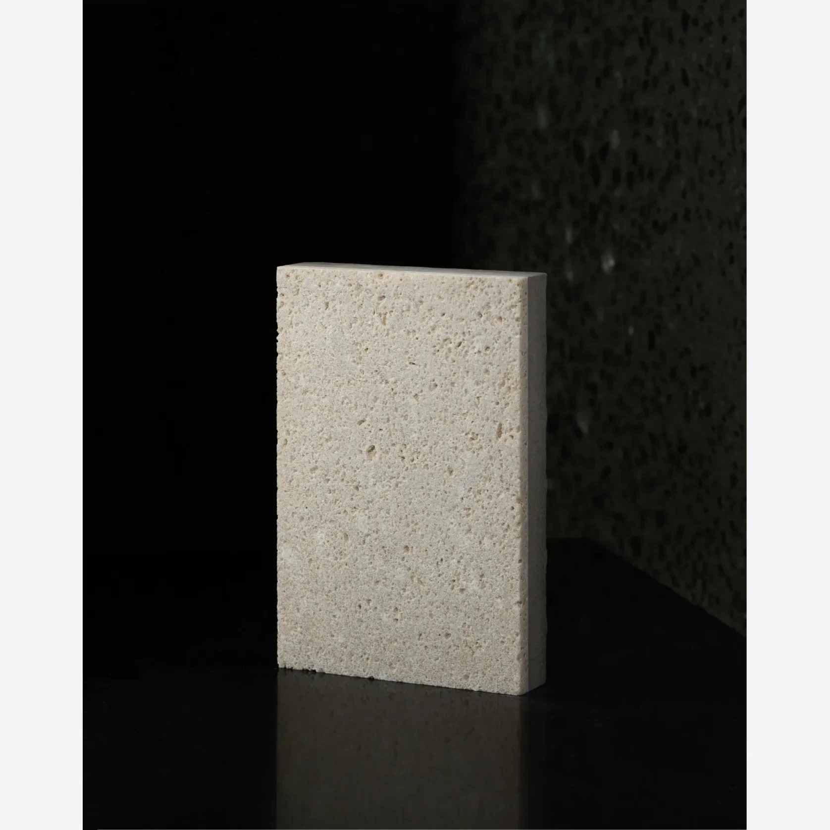 Mocca Sandblasted Travertine Porcelia gallery detail image