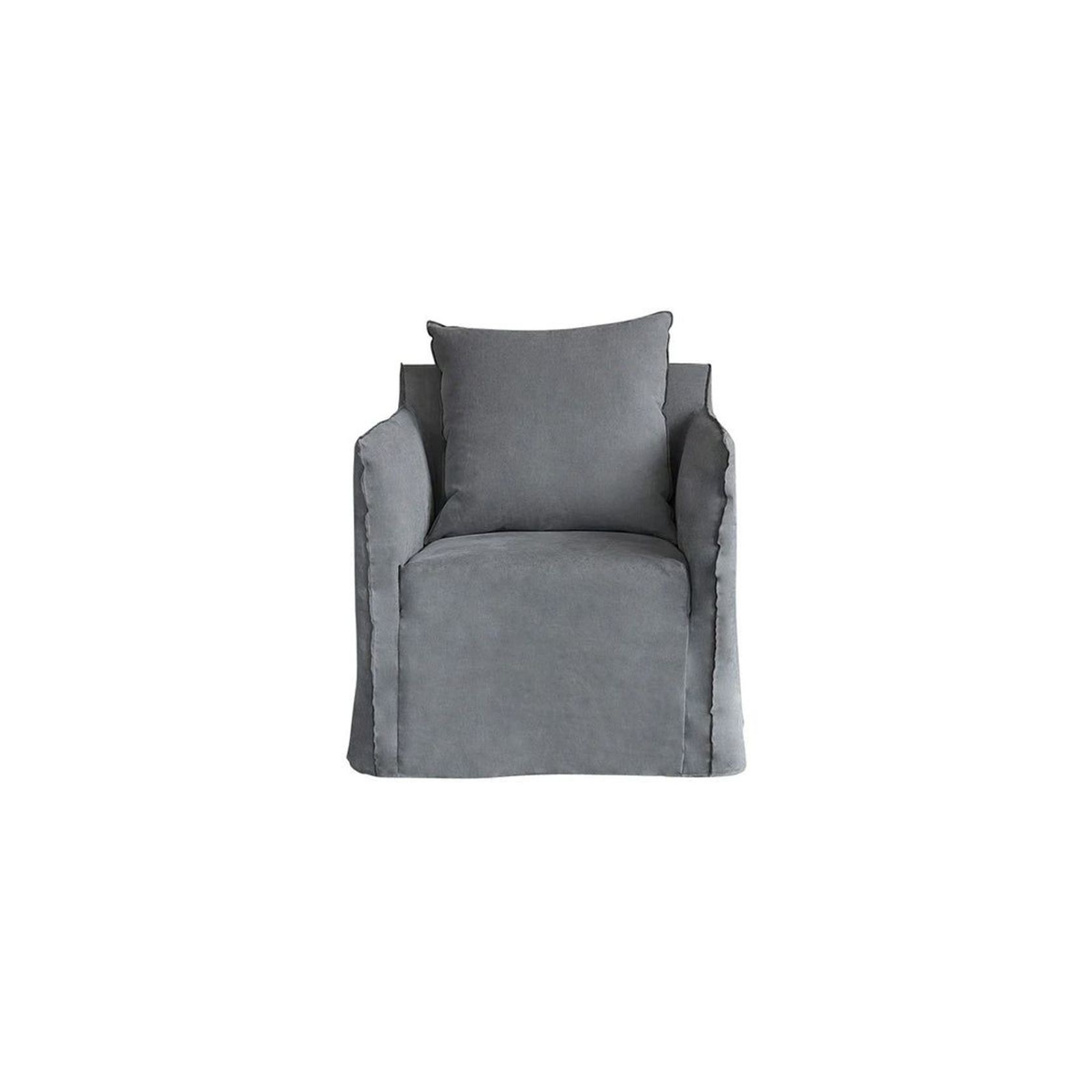 Montauk Slipcover Chair - Ash Grey gallery detail image