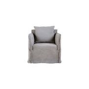 Montauk Slipcover Chair - Stone gallery detail image