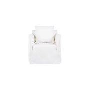 Montauk Slipcover Chair - White gallery detail image