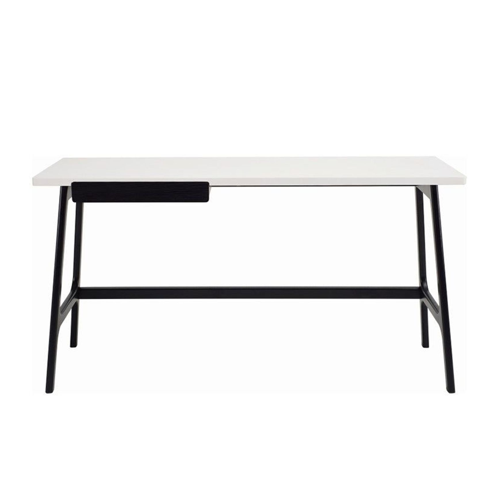 MOREY Study Desk - White & Black gallery detail image