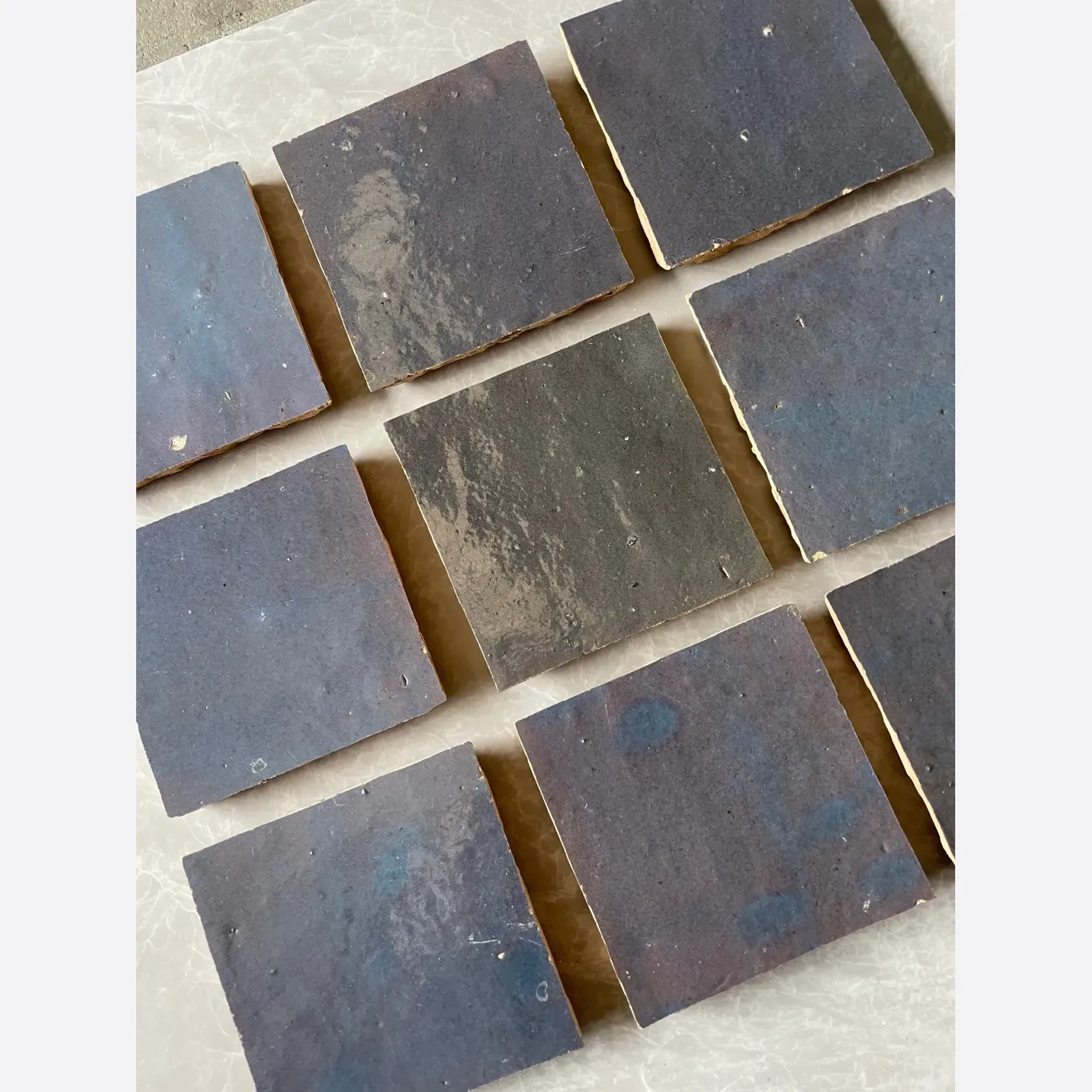 Aubergine Square Moroccan Zellige gallery detail image