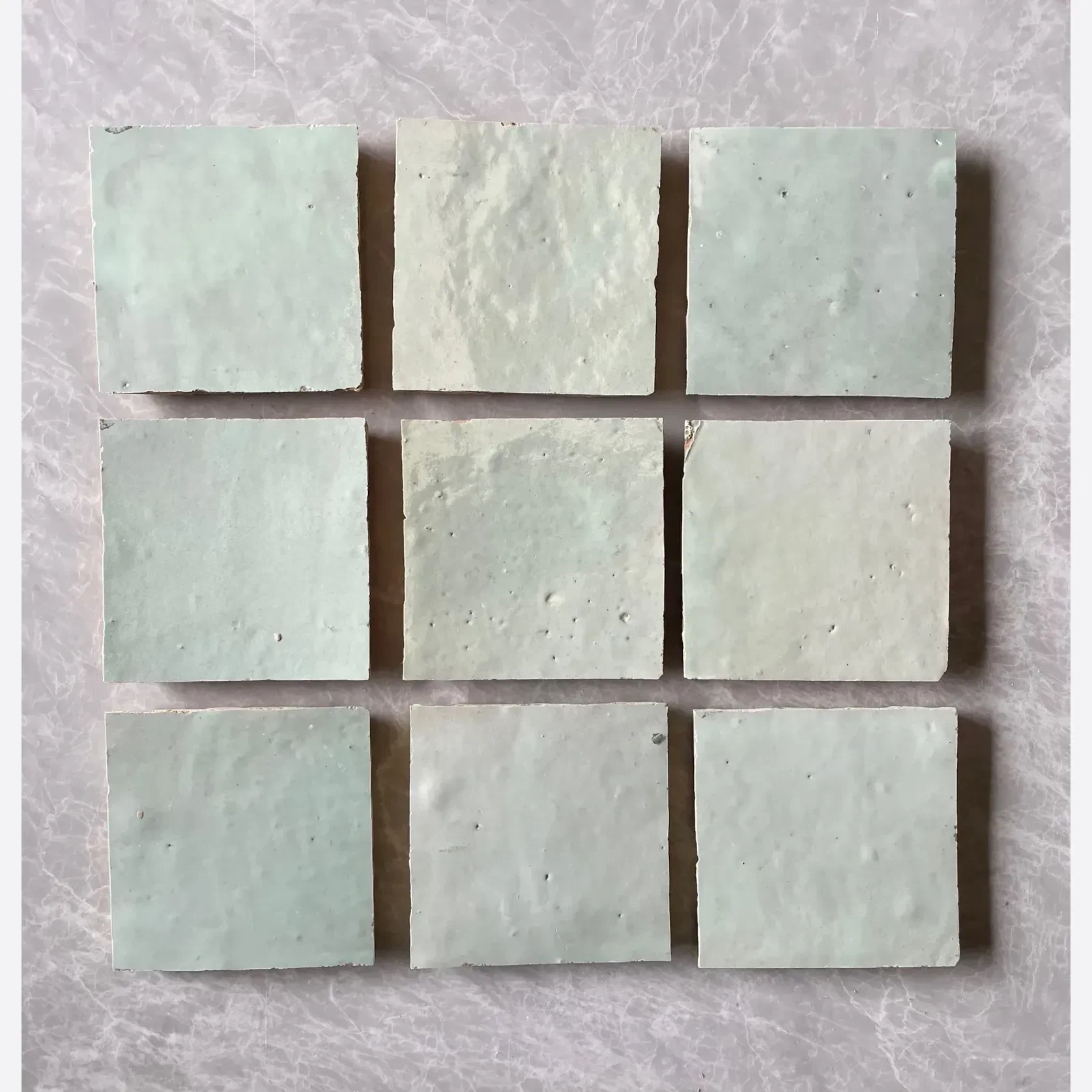 Sea Green Square Moroccan Zellige gallery detail image