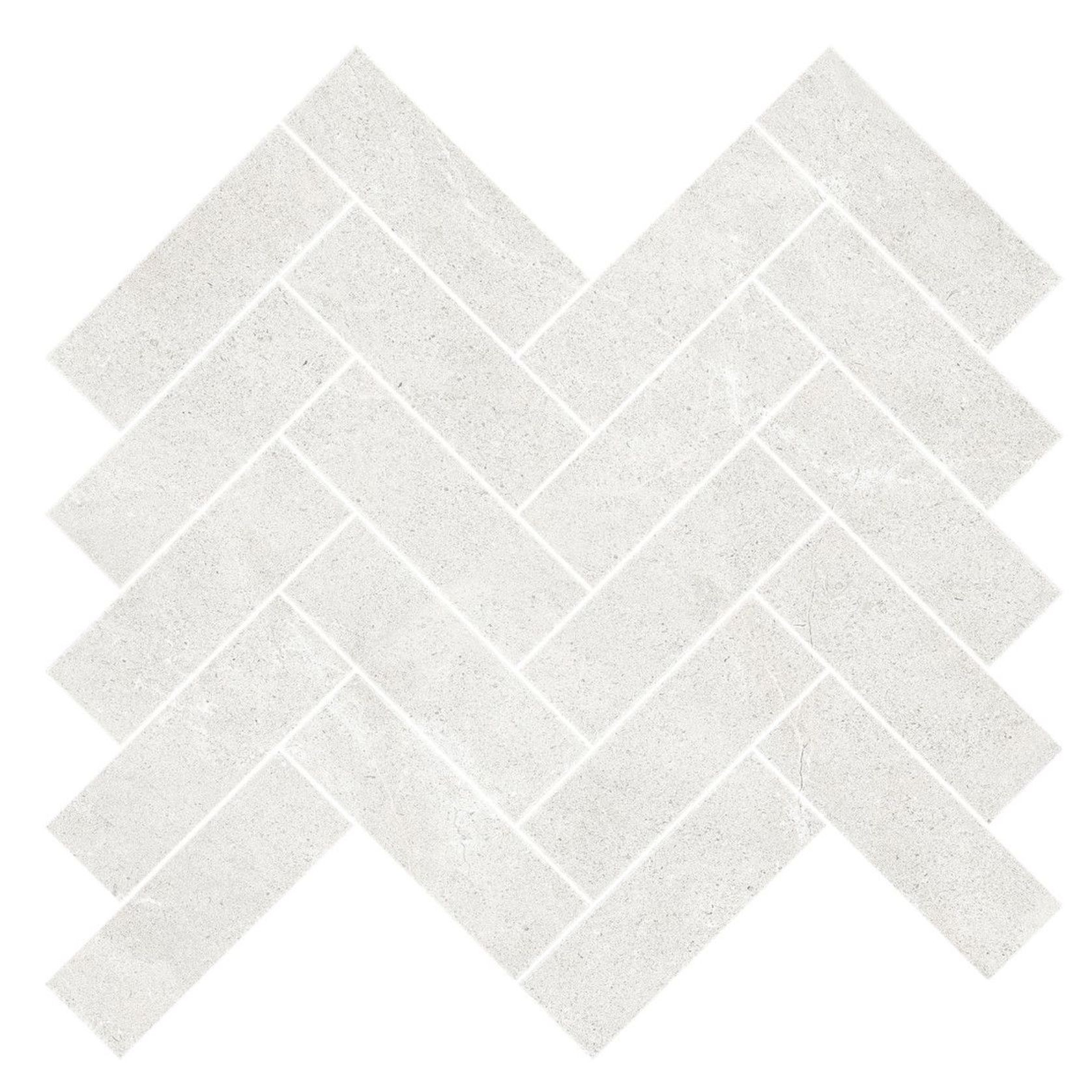 Gecko | Kiel Bianco Herringbone Mosaic Tiles gallery detail image