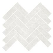Gecko | Kiel Bianco Herringbone Mosaic Tiles gallery detail image