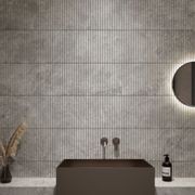 Arctic Tundra Grey Matt Stick Mosaic 20x300mm gallery detail image