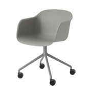 Fiber Armchair - Swivel Base w/ Castors gallery detail image
