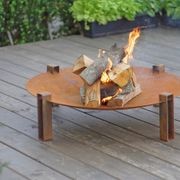 ALFRED RIESS Stromboli Steel Fire Pit - Large gallery detail image