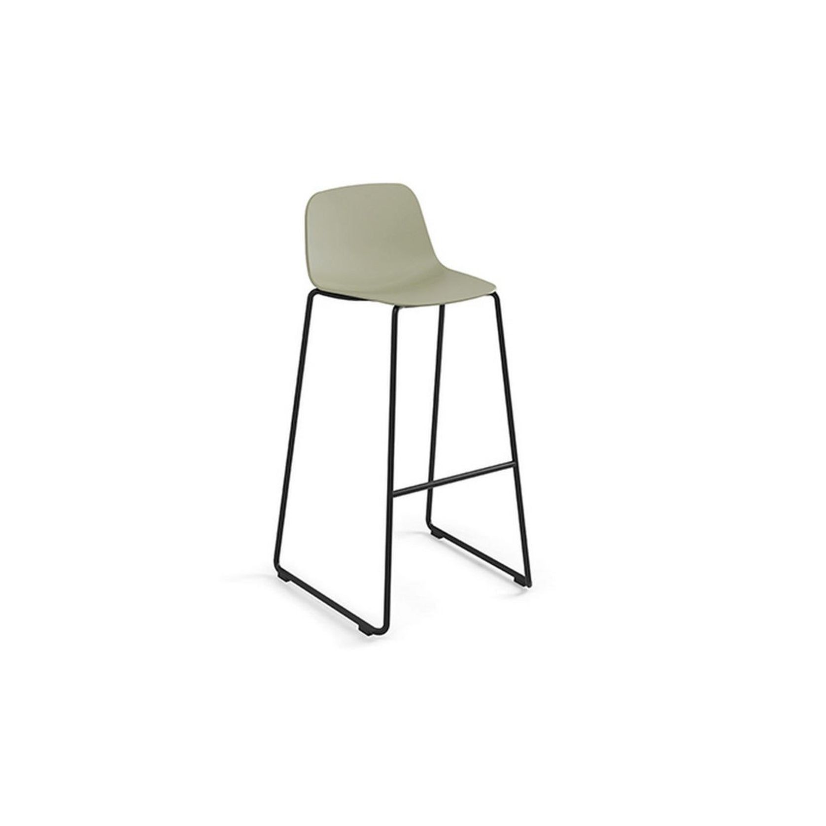 Maarten Plastic Bar Stool - Sled gallery detail image