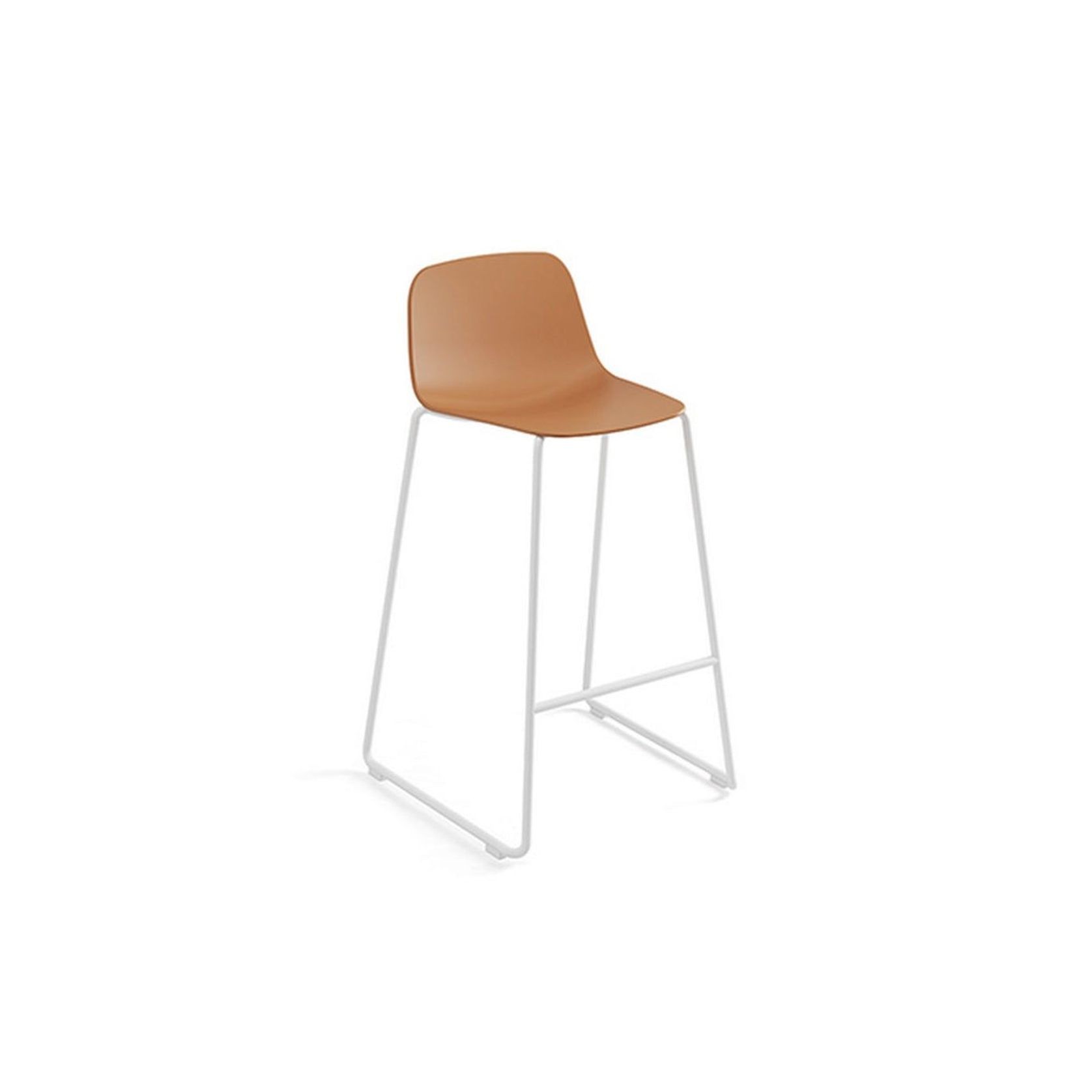 Maarten Plastic Counter Stool - Sled gallery detail image