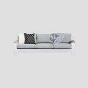 Mackenzie Alu Triple Sofa gallery detail image