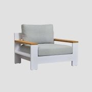 Mackenzie Alu Single Sofa gallery detail image
