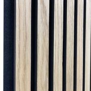 WOODFLEX Flexible Acoustic Wood Slat Wall Panel, Oak Veneer - 2700mm x 600mm gallery detail image