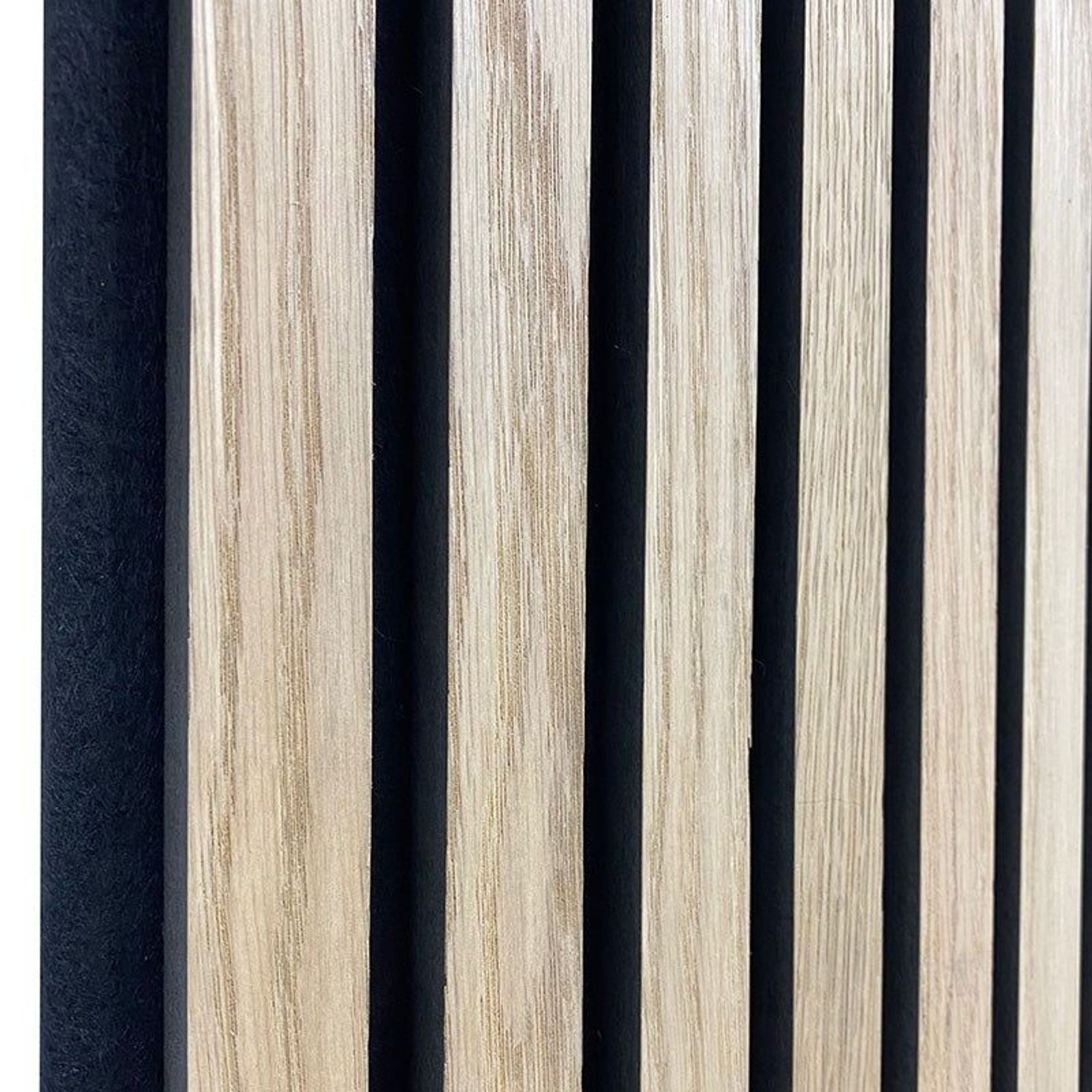 WOODFLEX Flexible Acoustic Wood Slat Wall Panel, Oak Veneer - 2400mm x 600mm gallery detail image