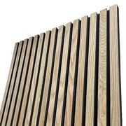 WOODFLEX Flexible Acoustic Wood Slat Wall Panel, Oak Veneer - 2400mm x 600mm gallery detail image