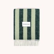 Maison Deux Candy Wrap NZ Wool Throw – Green Sage gallery detail image