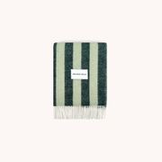 Maison Deux Candy Wrap - Green Sage | Large Reversible Wool Throw gallery detail image