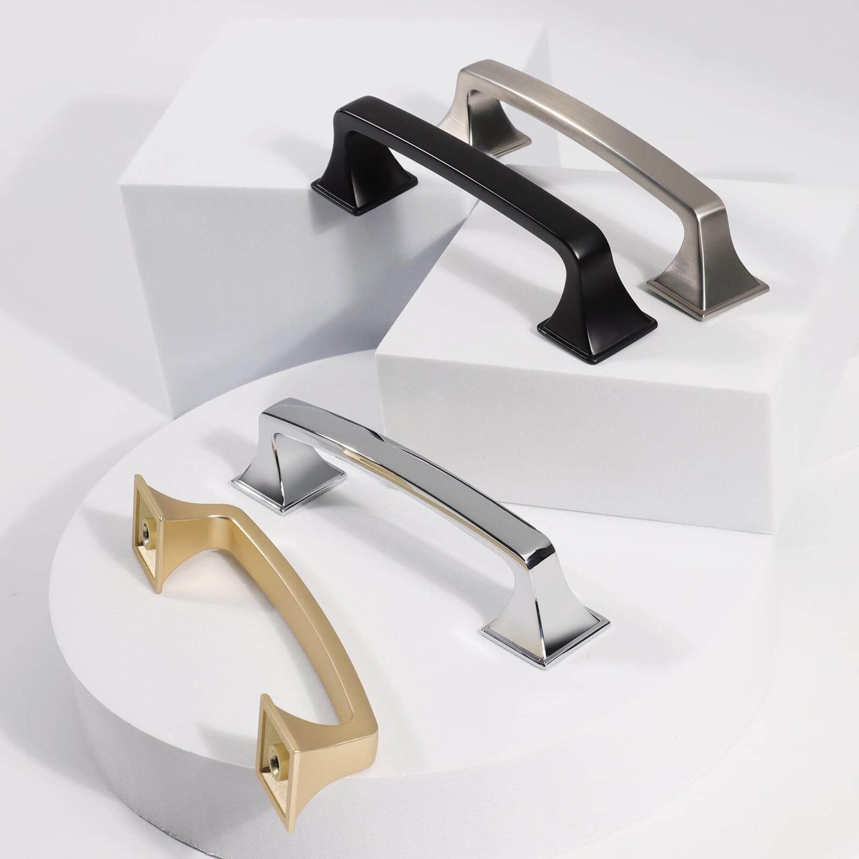 Kitchen hampton style handles Maitland Matt black / brass / nickel /chrome gallery detail image