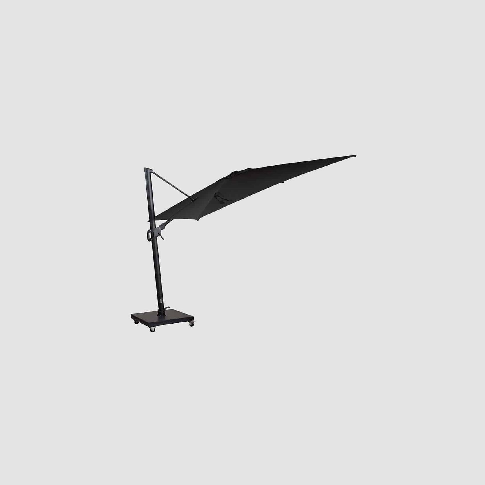 Malibu Cantilever Umbrella – Black 3M gallery detail image
