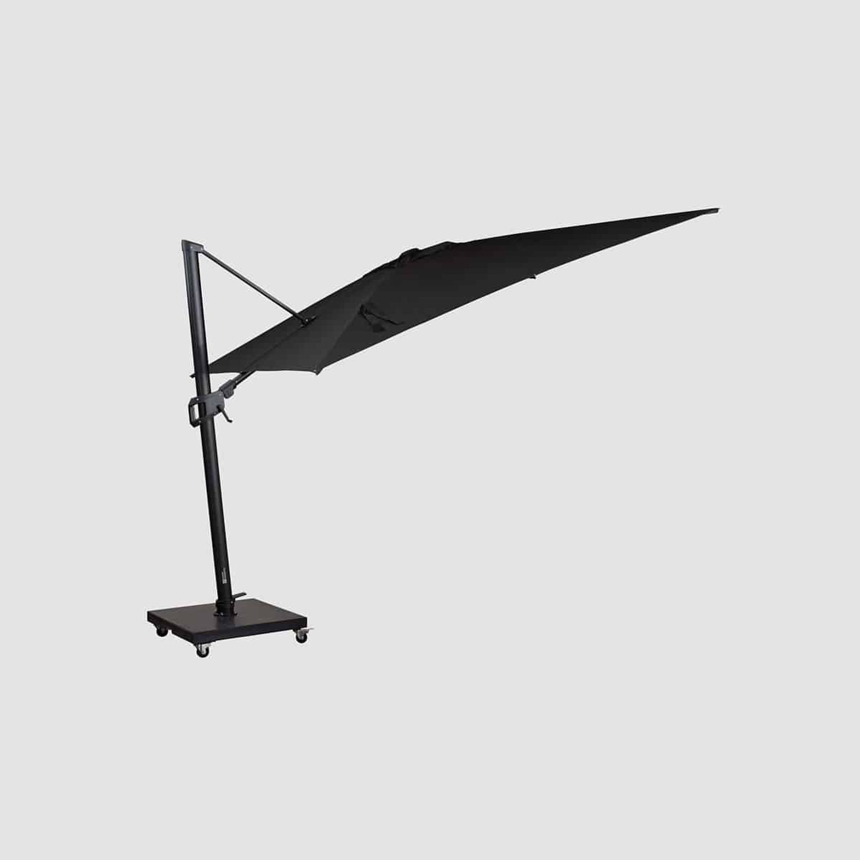 Malibu Cantilever Umbrella – Black 3M gallery detail image