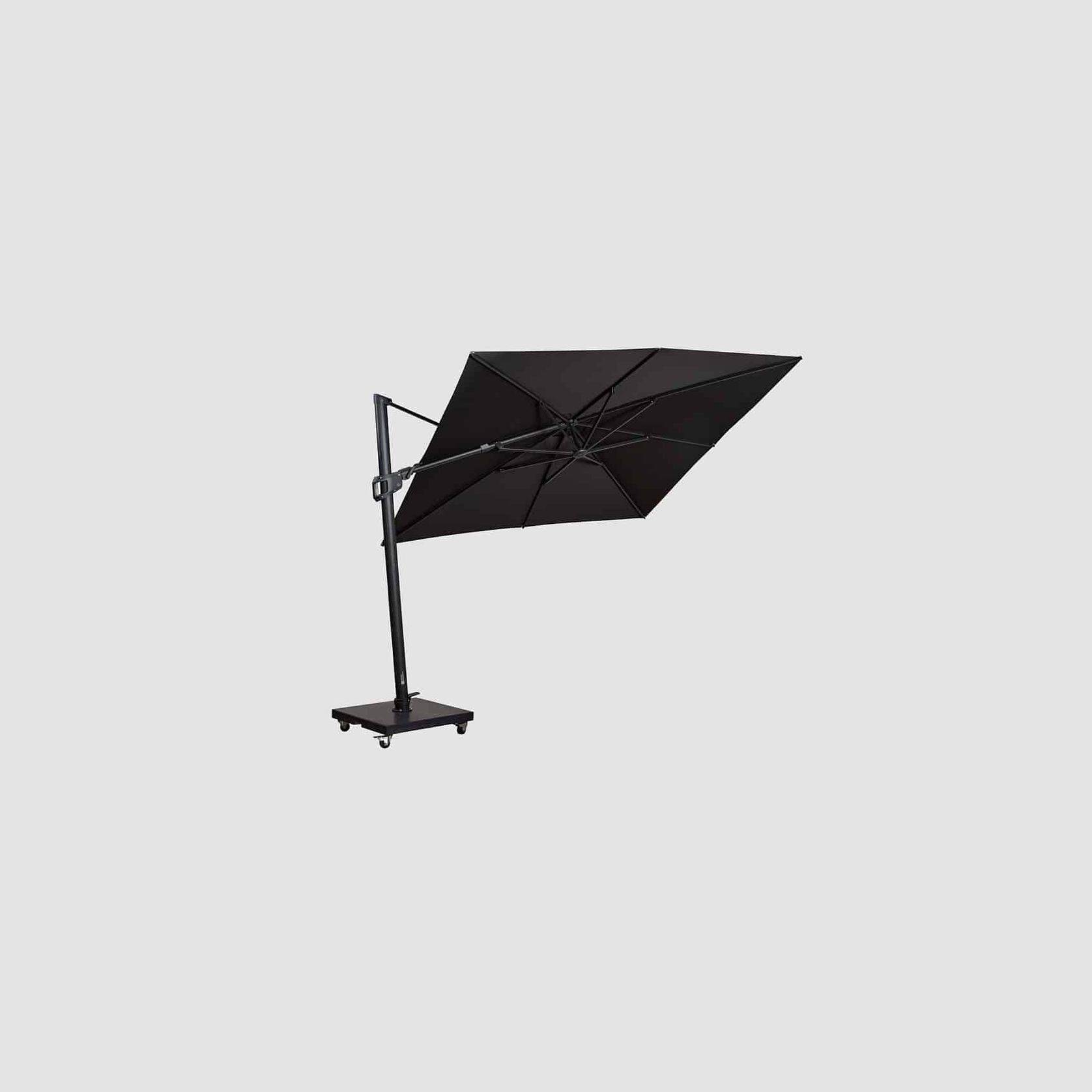 Malibu Cantilever Umbrella – Black 3M gallery detail image