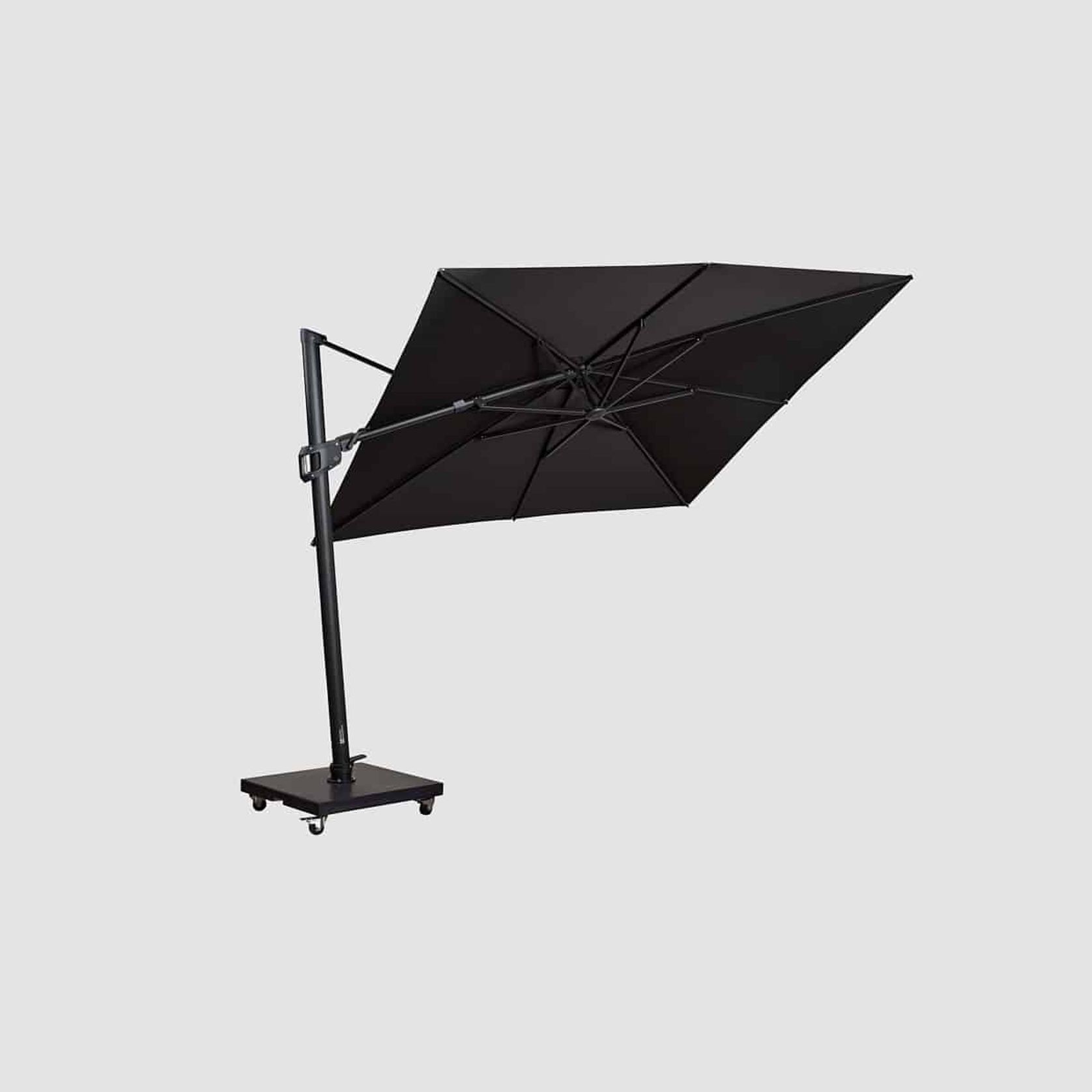 Malibu Cantilever Umbrella – Black 3M gallery detail image
