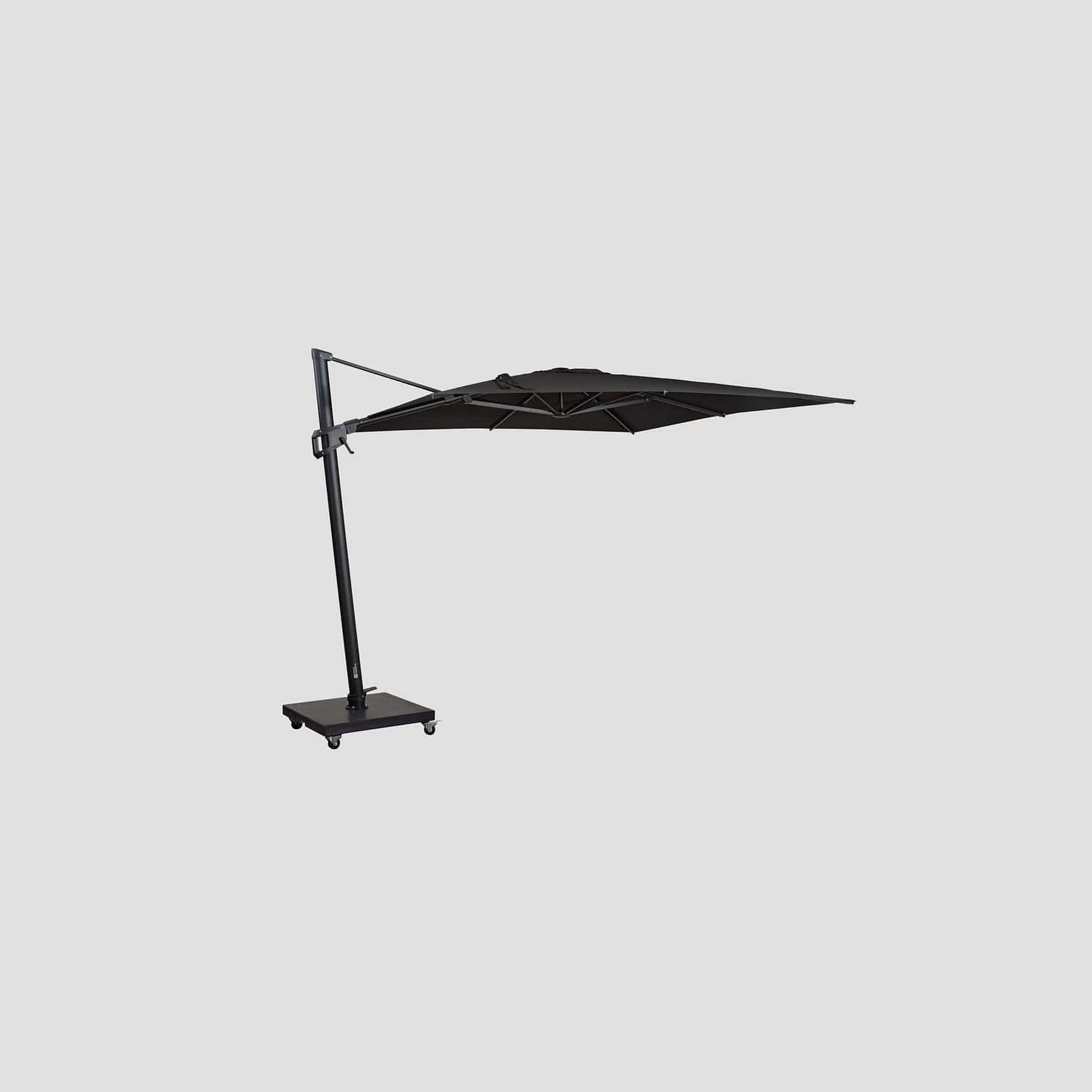 Malibu Cantilever Umbrella – Black 3M gallery detail image
