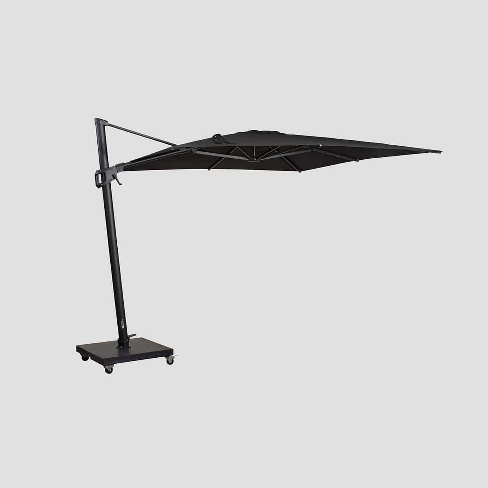 Malibu Cantilever Umbrella – Black 3M gallery detail image