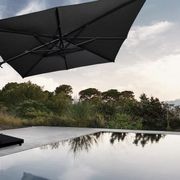 Malibu Cantilever Umbrella – Black 3M gallery detail image