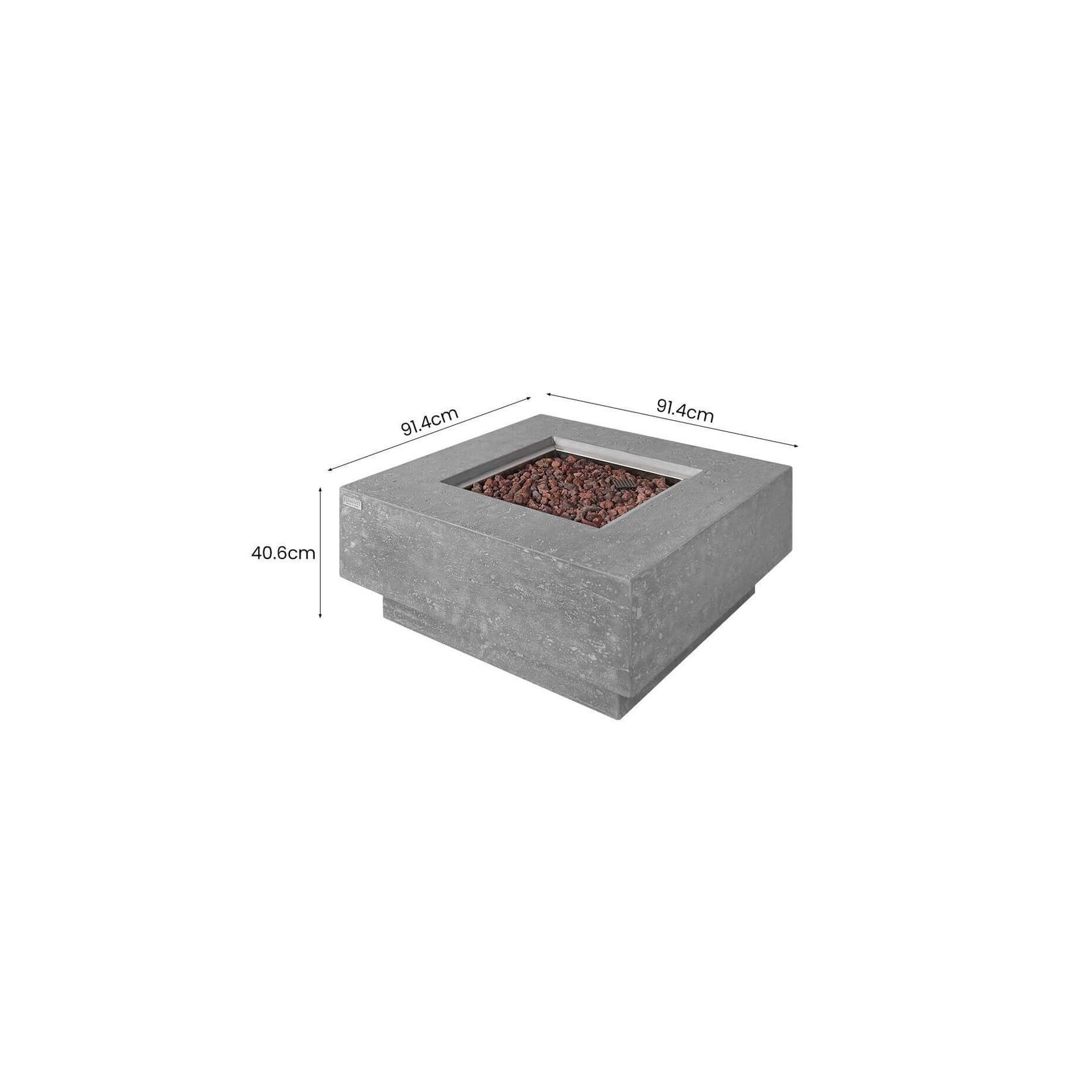 Manhattan Outdoor Gas Fire Pit Table gallery detail image