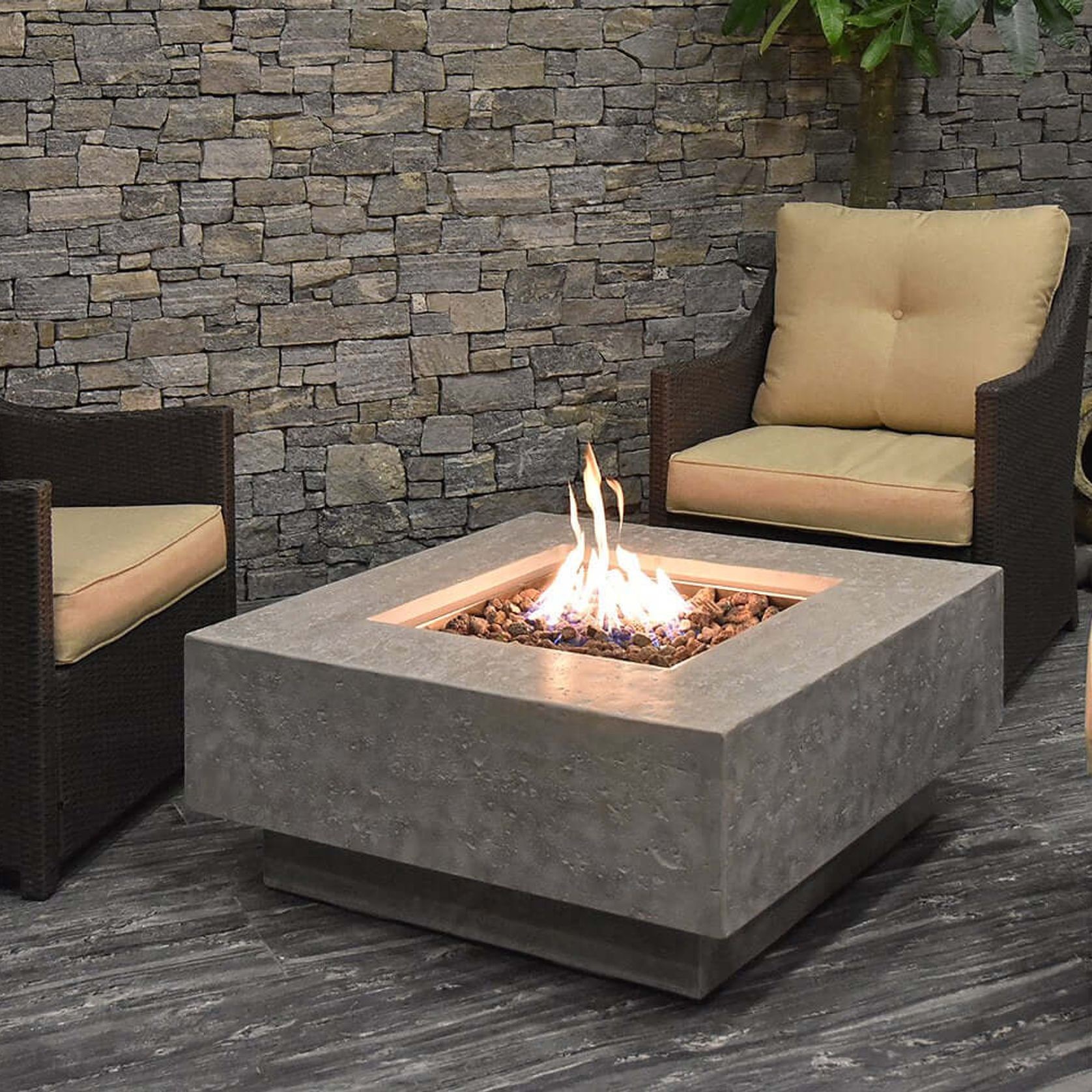 Manhattan Outdoor Gas Fire Pit Table gallery detail image