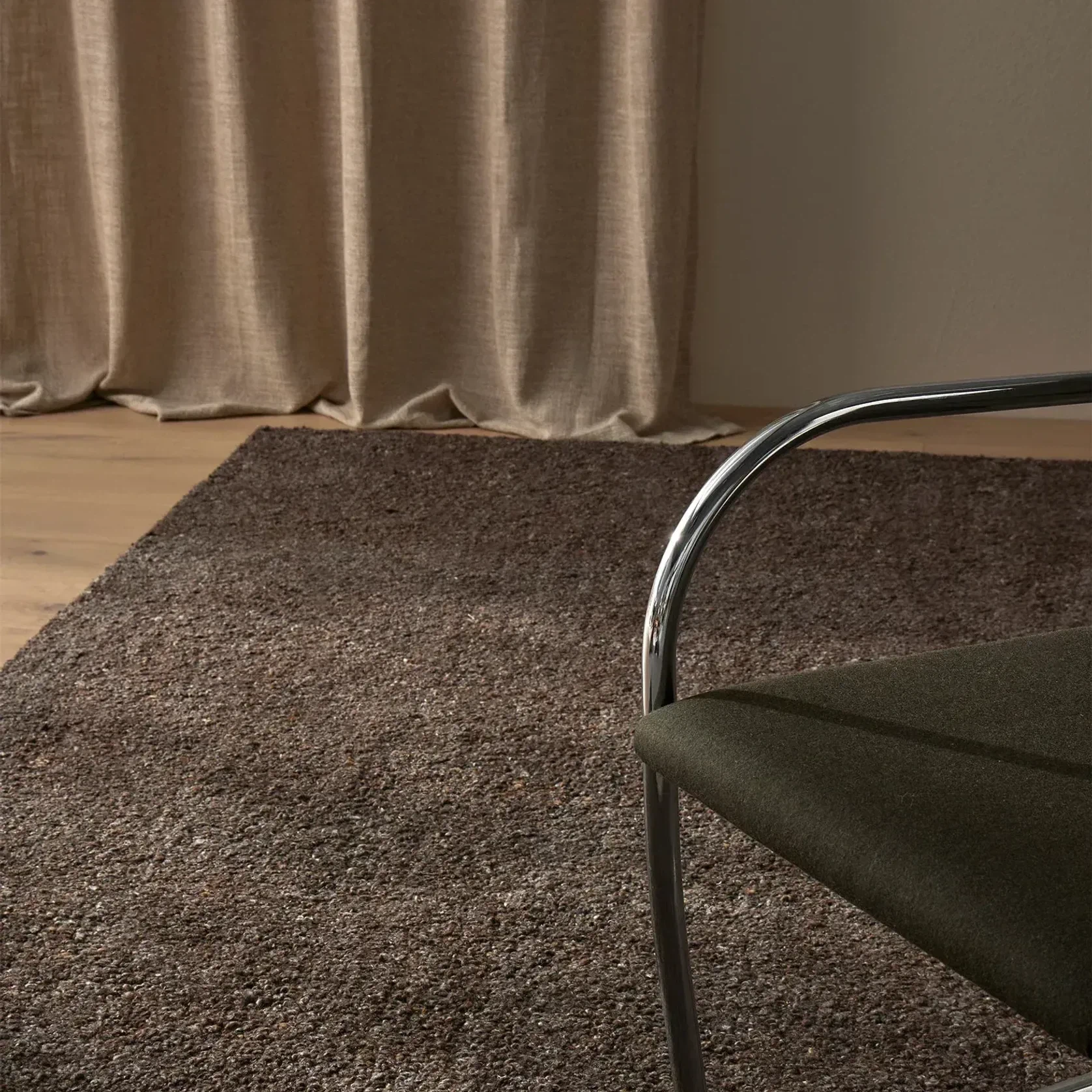 Weave Home Marceau Floor Rug - Chocolate | Wool Blend gallery detail image