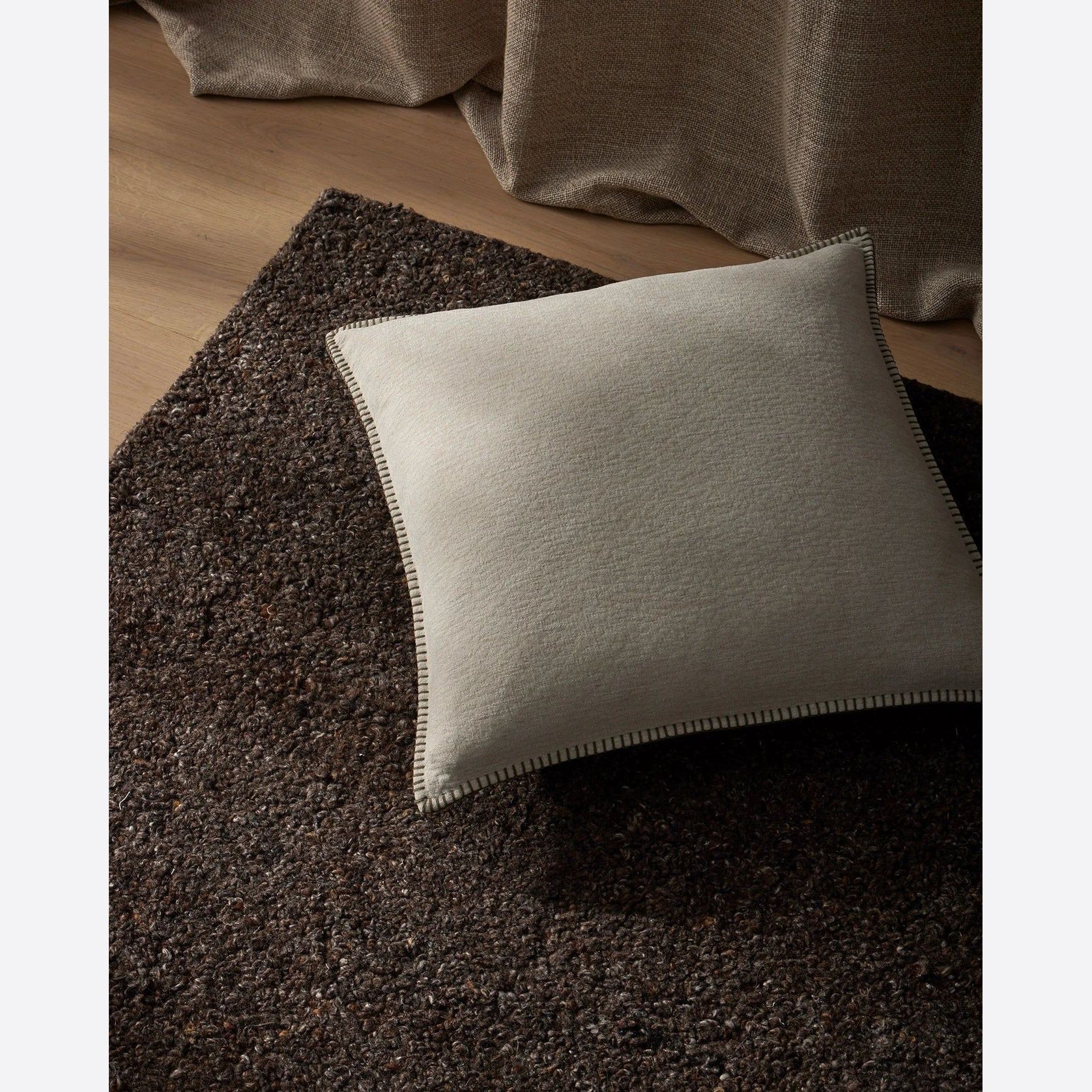 Weave Home Marceau Floor Rug - Chocolate | Wool Blend gallery detail image