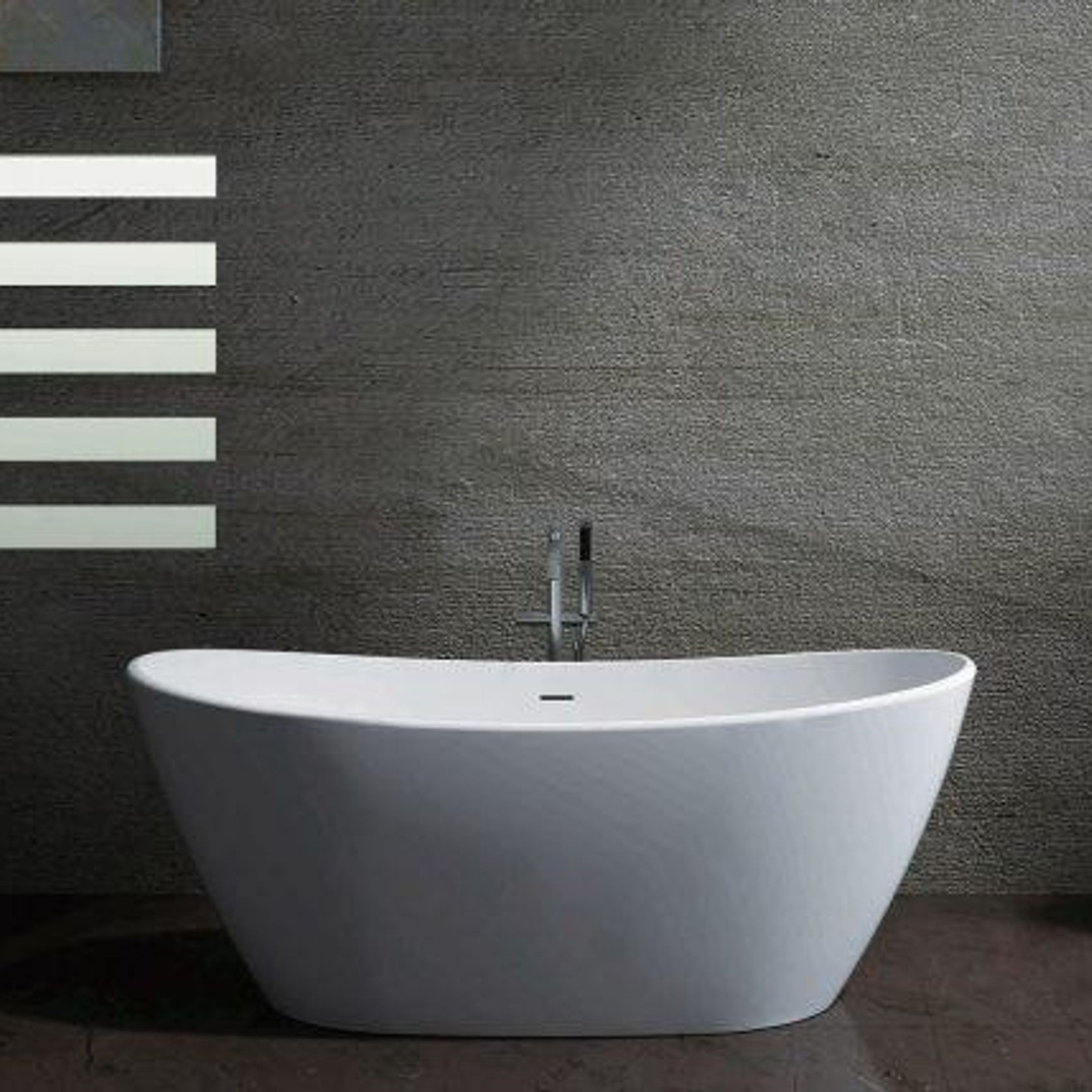 Pietra Bianca Maria Freestanding Stone Bath gallery detail image