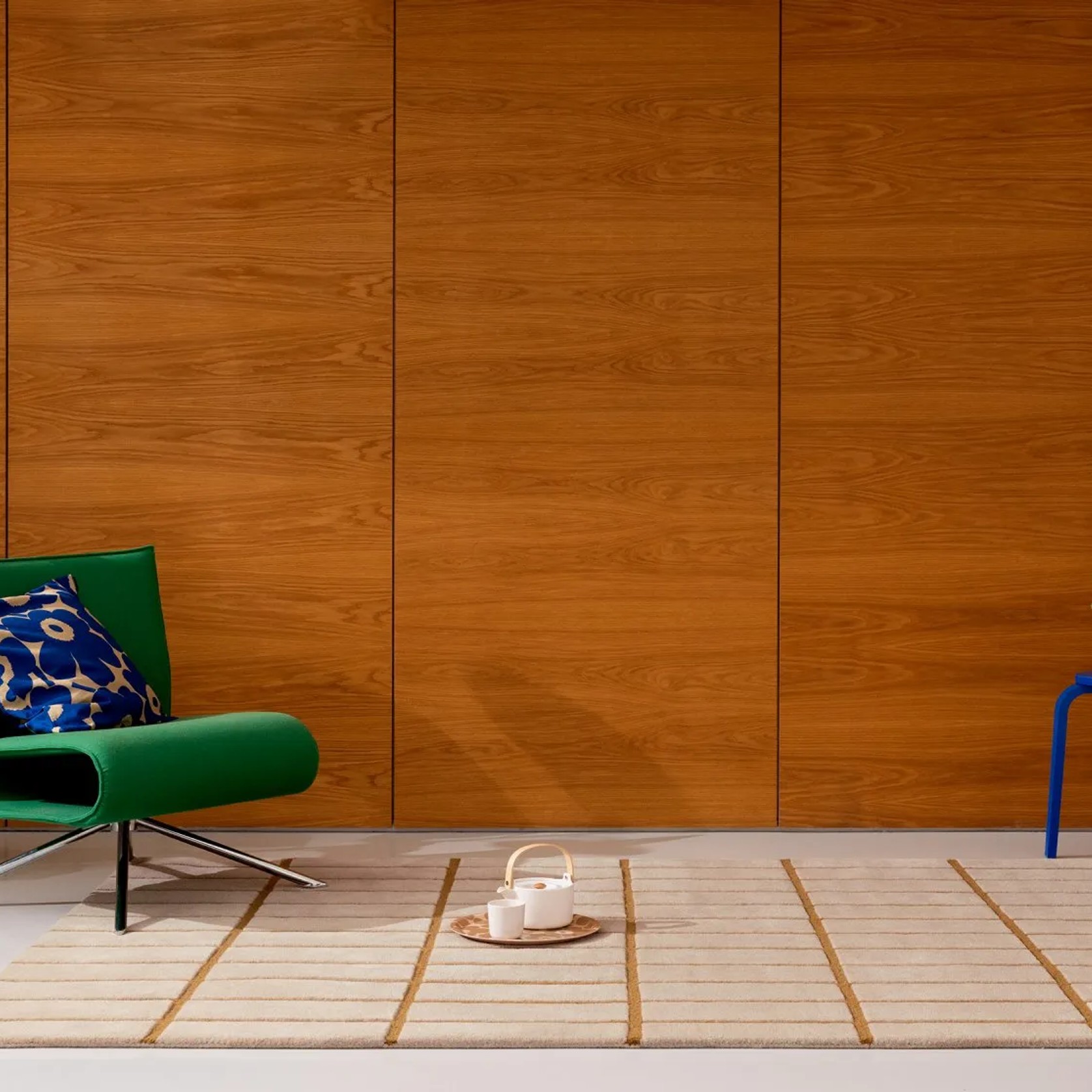 Marimekko Tiiliskivi - Bronze Yellow | 100% Wool Designer Floor Rug gallery detail image