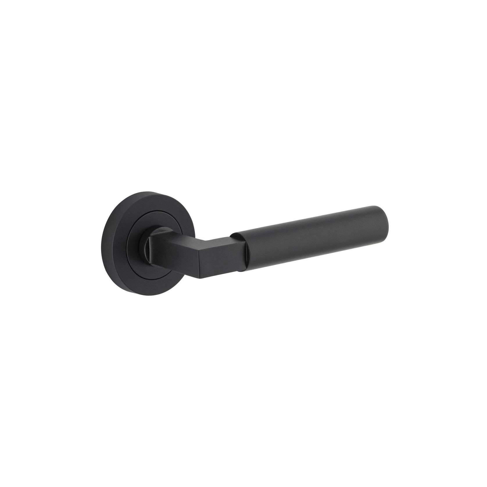 Iver Berlin Door Lever Handle on Round Rose Passage gallery detail image