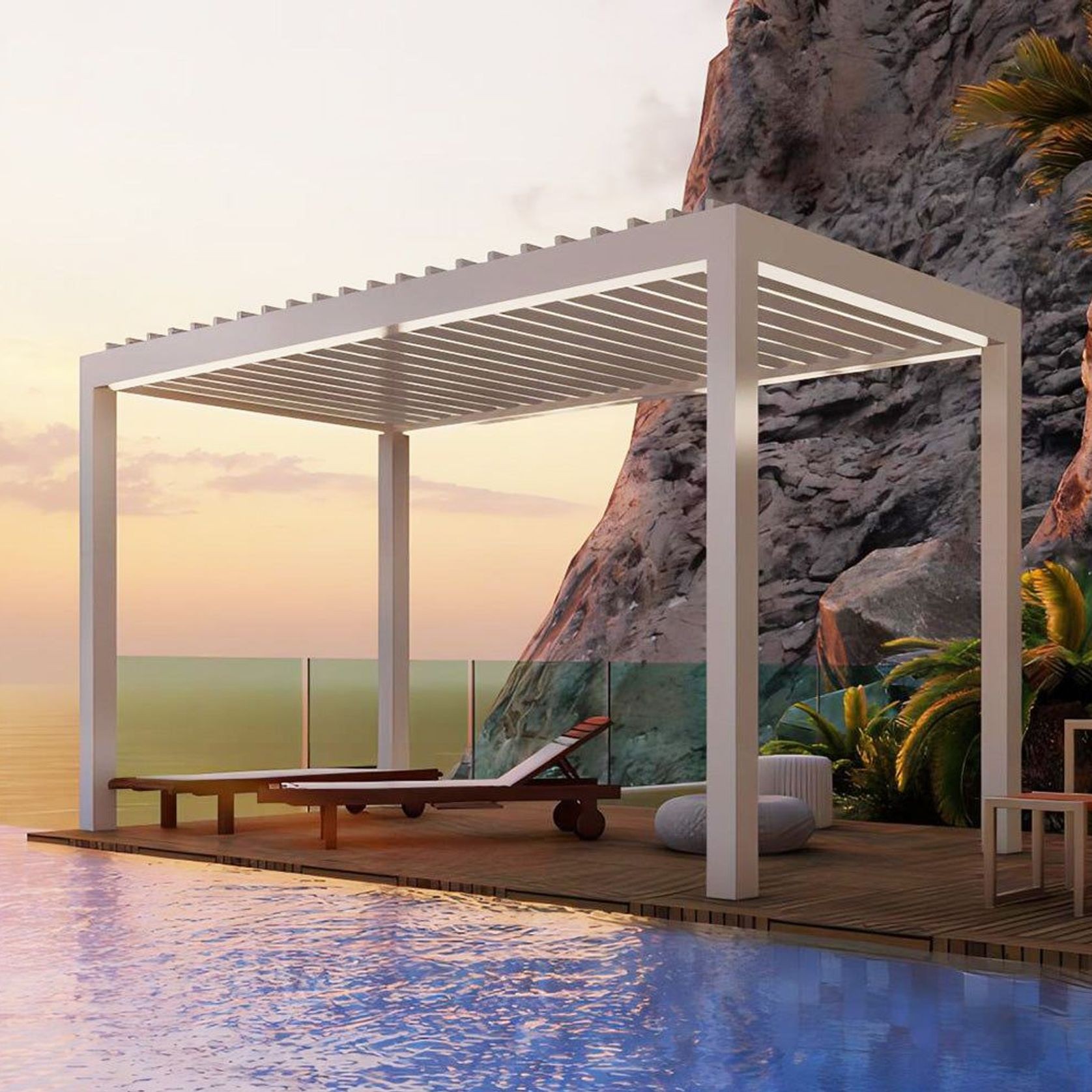 Custom Retractable Louvred Pergola gallery detail image