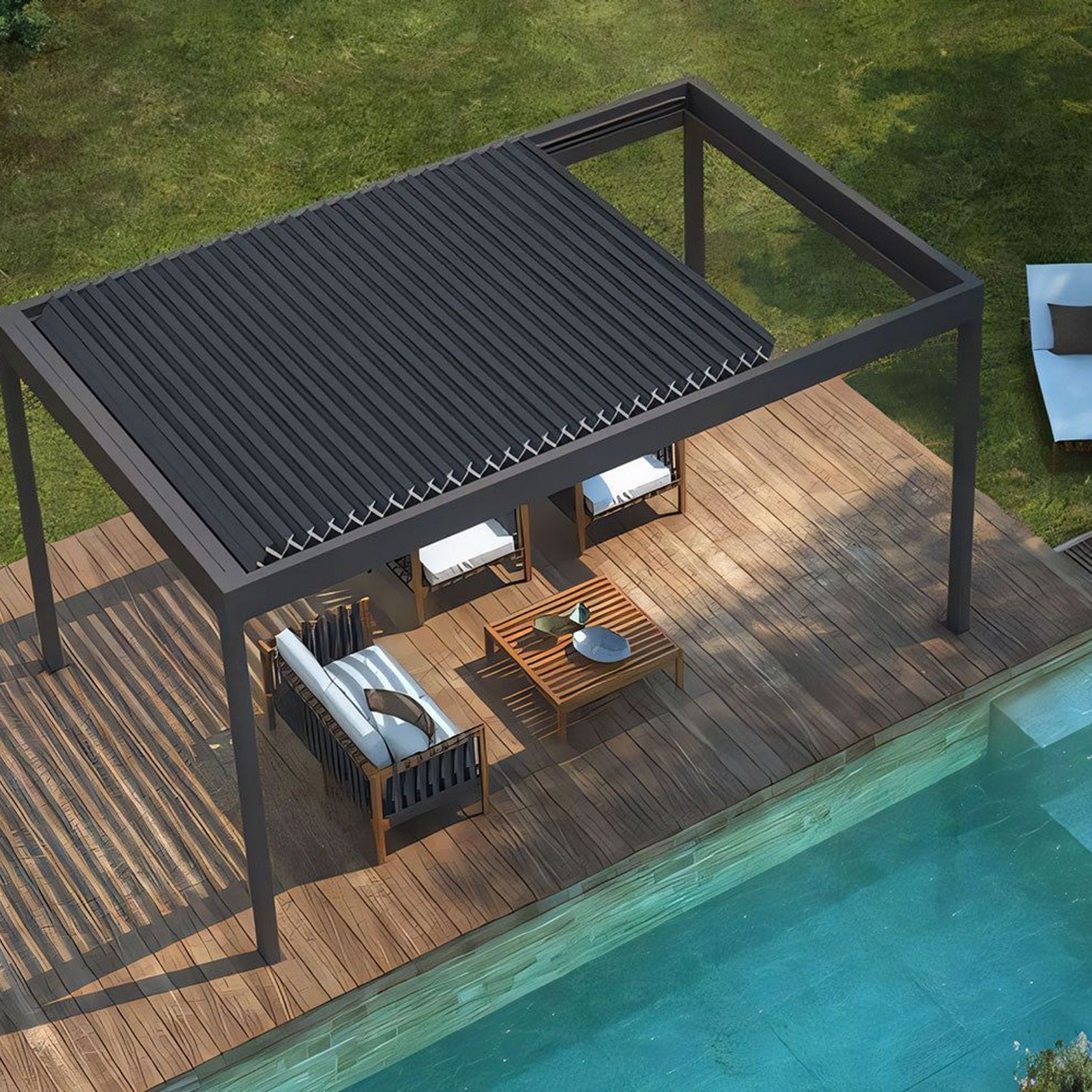 Custom Retractable Louvred Pergola gallery detail image