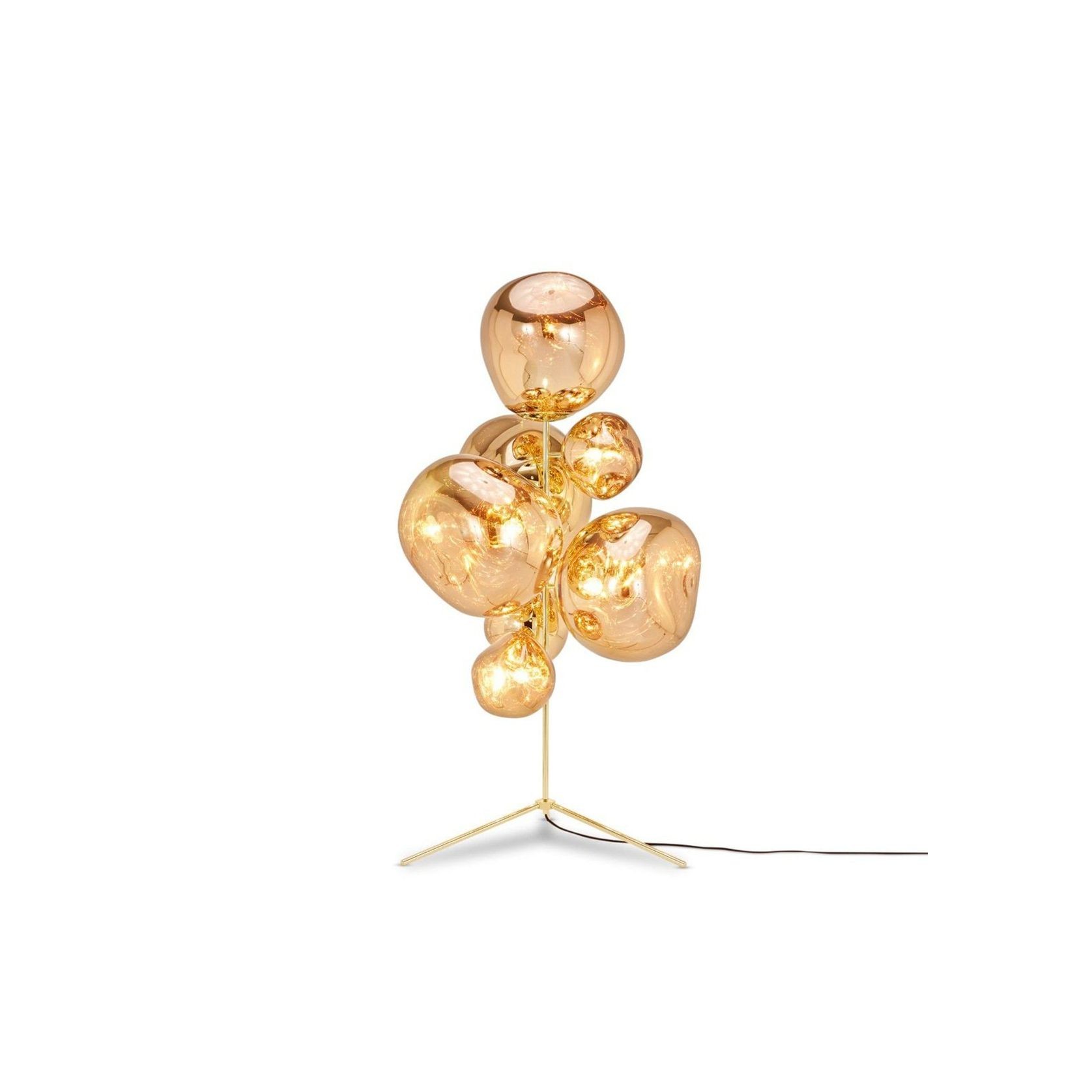Melt Stand Chandelier Gold gallery detail image
