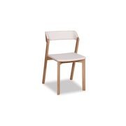 Merano Dining Chair - Natural Oak - White Pad - by TON gallery detail image