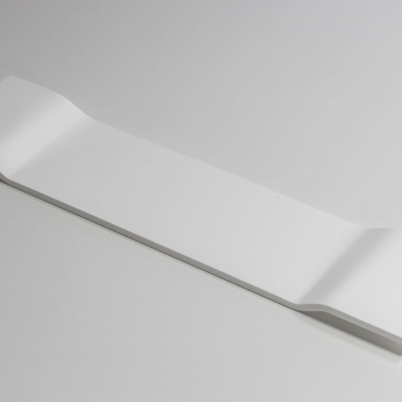 Messina Stone Bath Caddy in Matte White gallery detail image